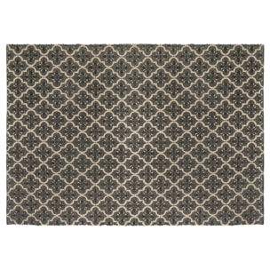 Tapis imprimé Gris en coton 60x90