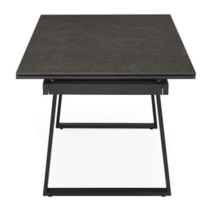 Table extensible en céramique vintage grey L160/240cm - 9 piètements - UNIK