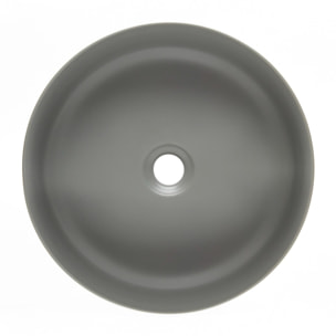 Vasque à poser ronde diamètre 39 cm - gris mat - sans trop-plein - SAT Infinitio