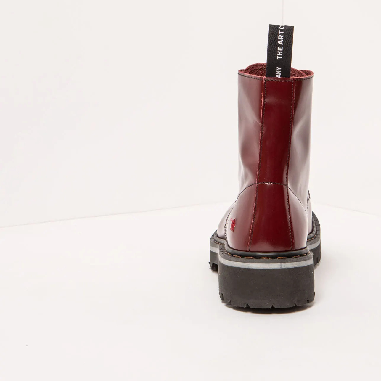 Botines 1166 NAPPA SHINNY BURDEOS / MARINA color Burdeos