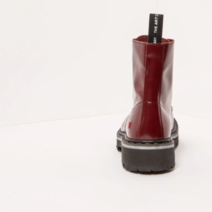 Botines 1166 NAPPA SHINNY BURDEOS / MARINA color Burdeos