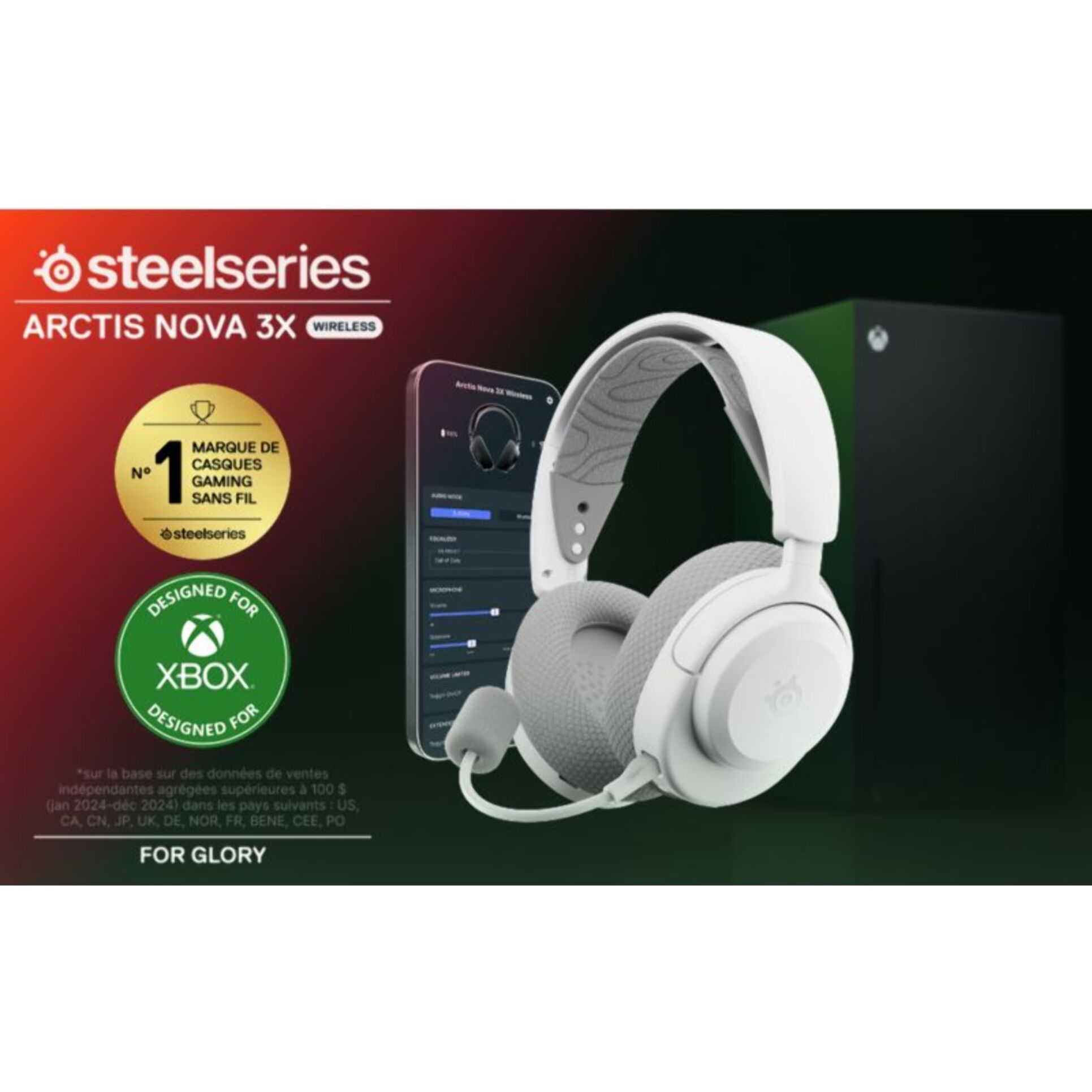 Casque gamer STEELSERIES Arctis Nova 3XW Blanc