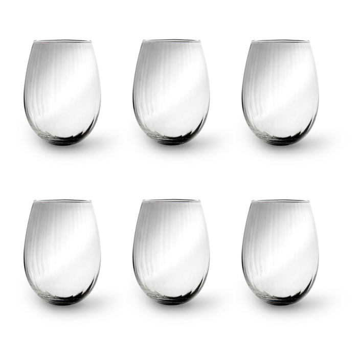 Lot de 6 verres Excelsa Alba, verre, 44 cl, transparent