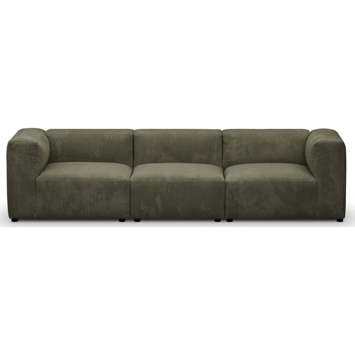 Canapé modulable 4 places en velours côtelé - MODULO