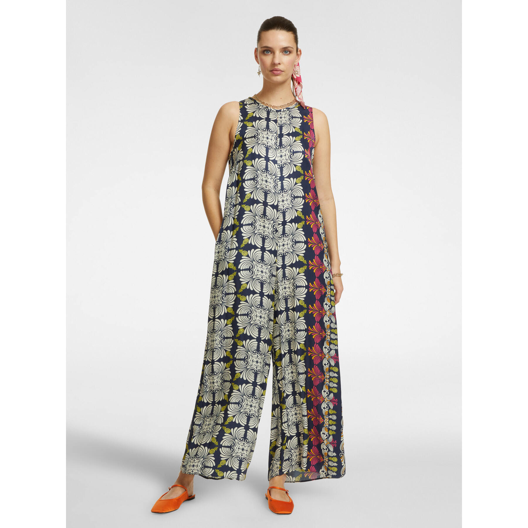 Elena Mirò - Mono estampado - Azul