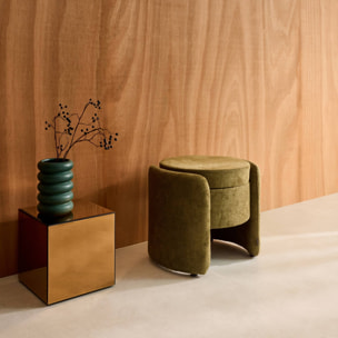 Tabouret coffre contemporain tissu KALO