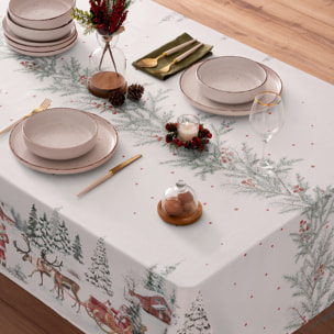 Nappe de Noël en coton155x100 cm
