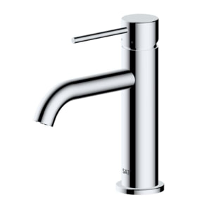 Aurum mitigeur lavabo sur pied 16,5 cm, à levier, sans vidage, chrome brillant (SATBAUR271CR)