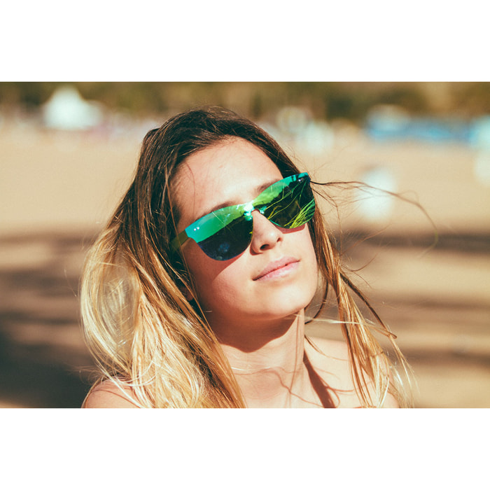 Gafas de sol PALO ALTO SIENA - Plana revo verde y patillas verdes