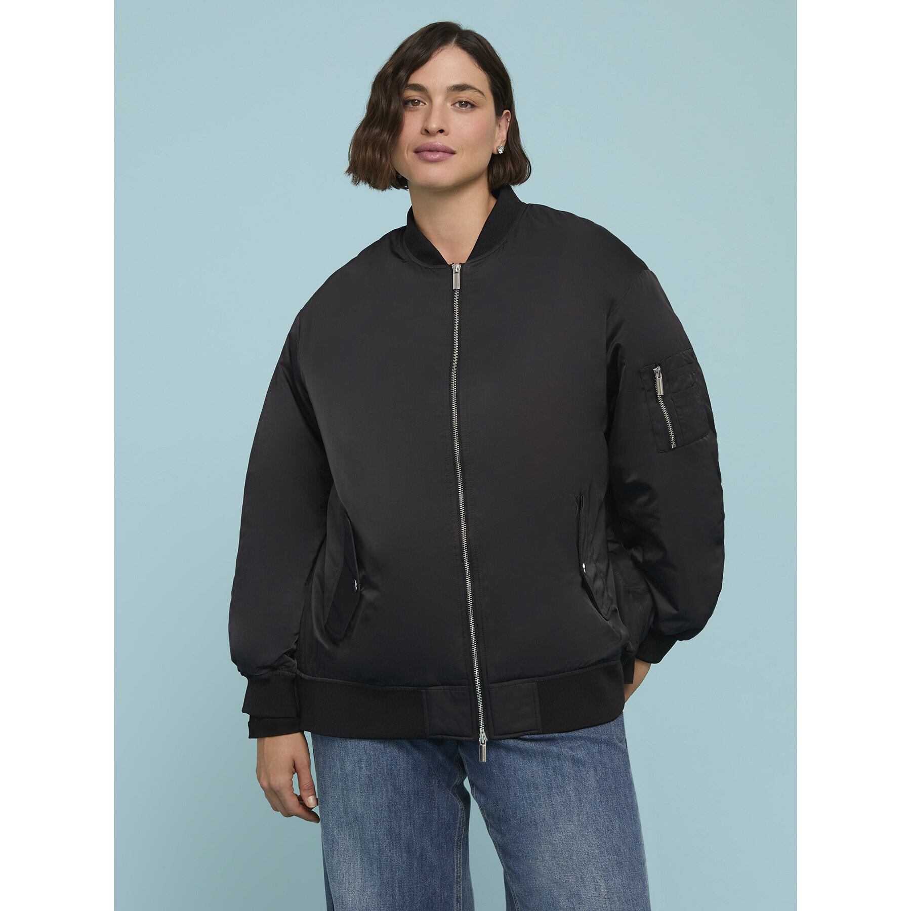 Fiorella Rubino - Bomber con imbottitura leggera - Nero