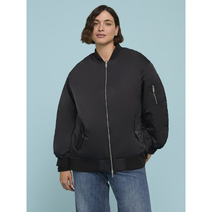 Fiorella Rubino - Bomber con imbottitura leggera - Nero