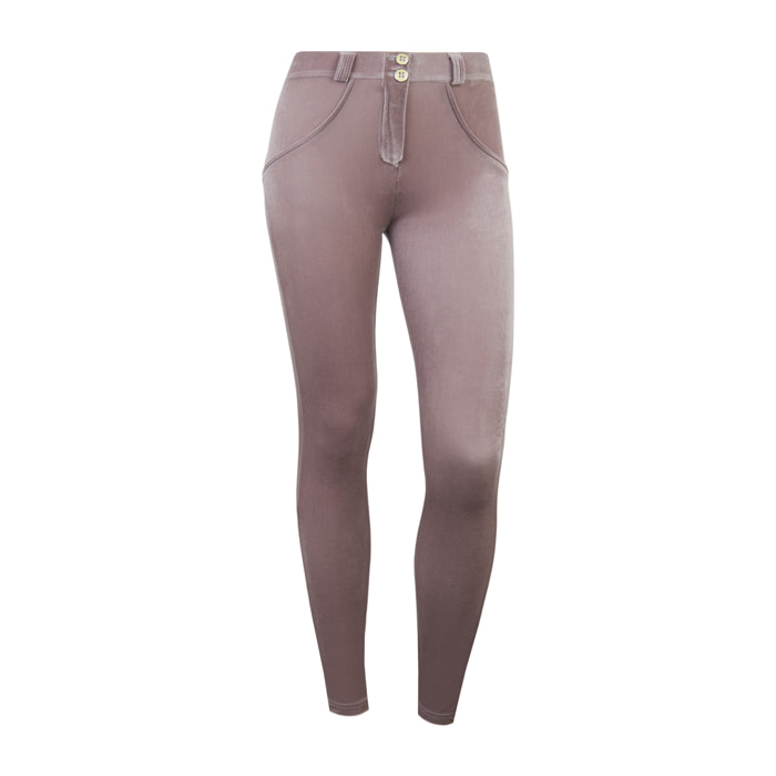 Pantaloni push up WR.UP® vita regular effetto velluto
