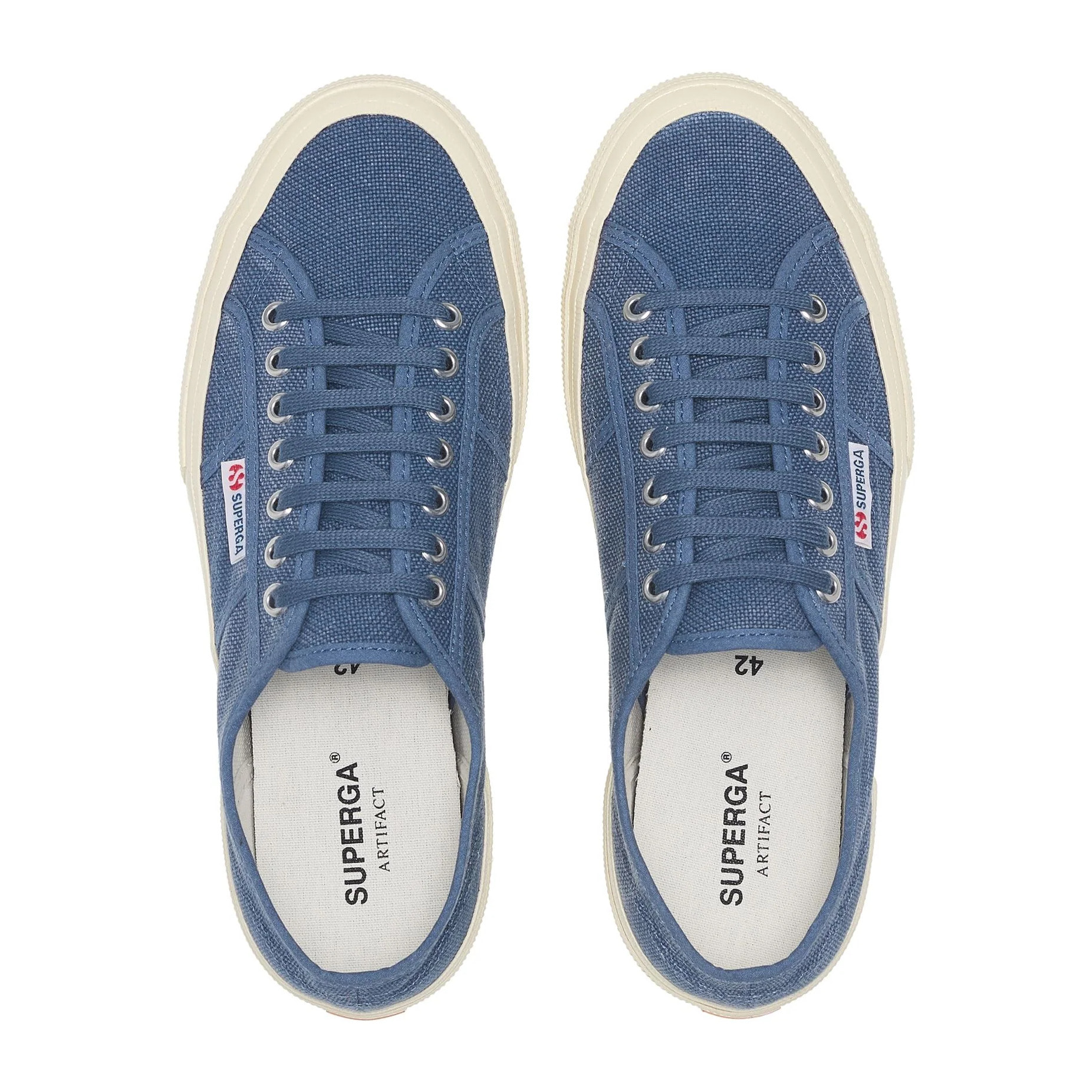 Superga - Uomo Donna Blu - 2750 Og Washed Cotton