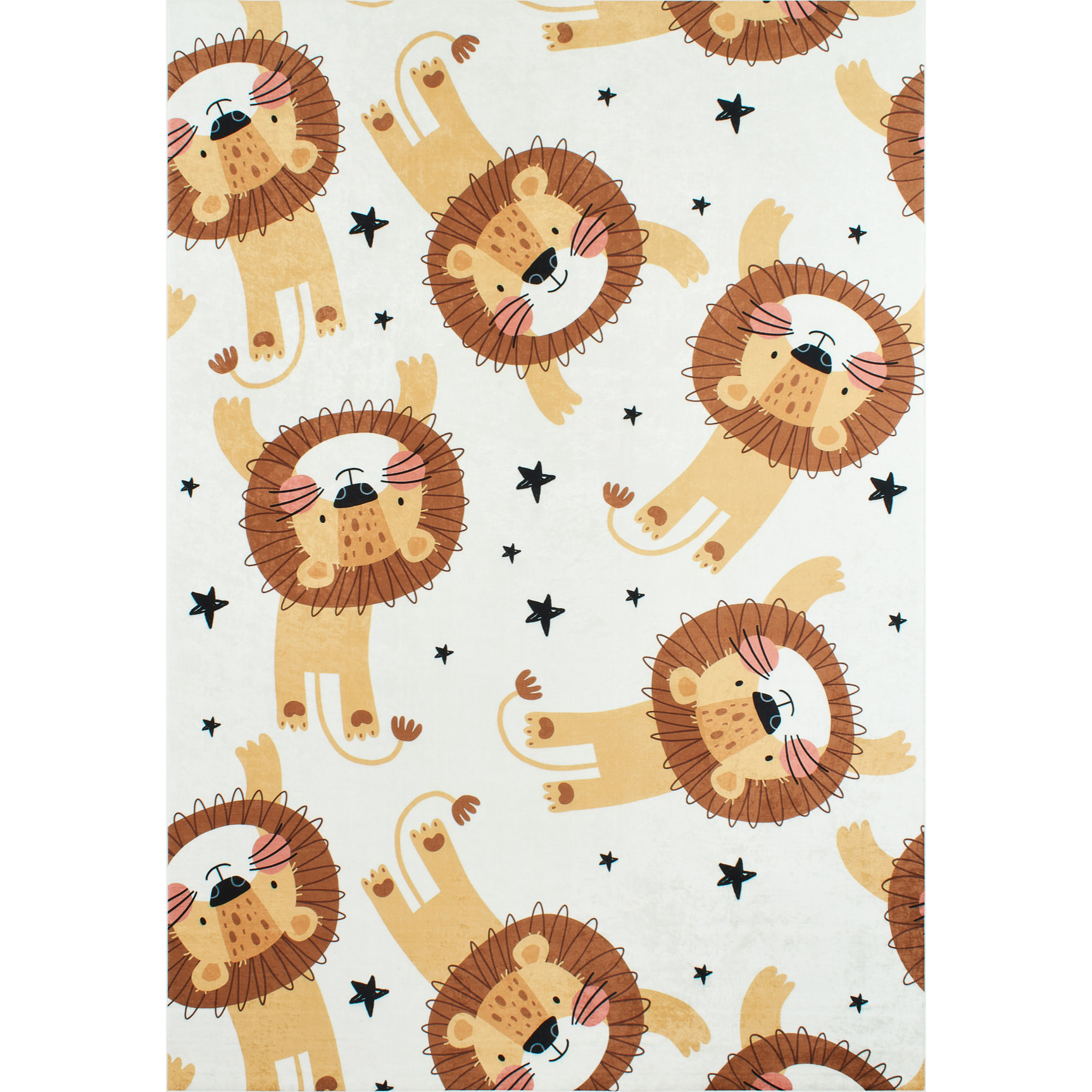 HAPPY - Tapis enfant motif Lion