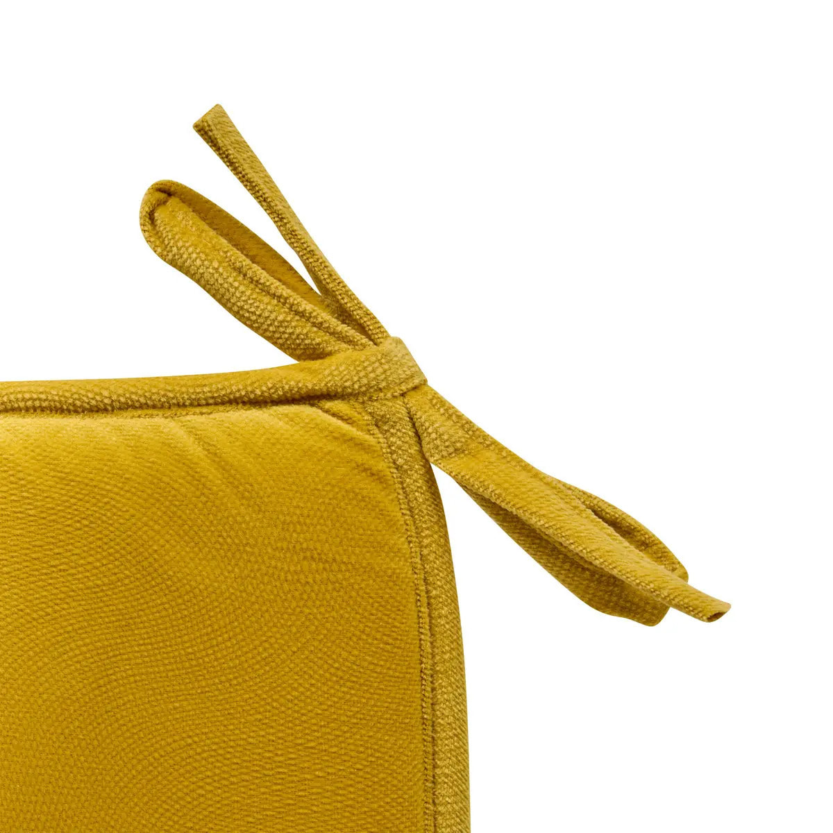 Galette de chaise Lilou ocre 38x38cm