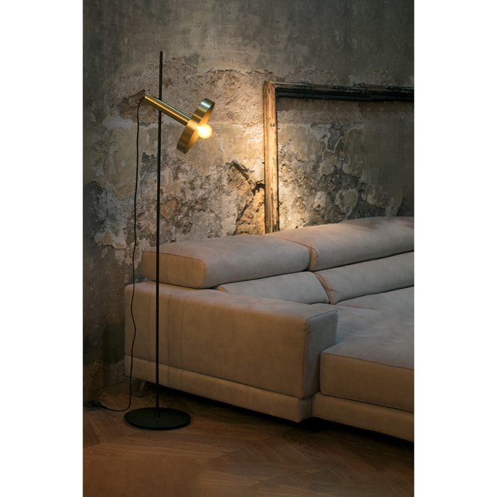 WHIZZ Lámpara de pie oro/negra