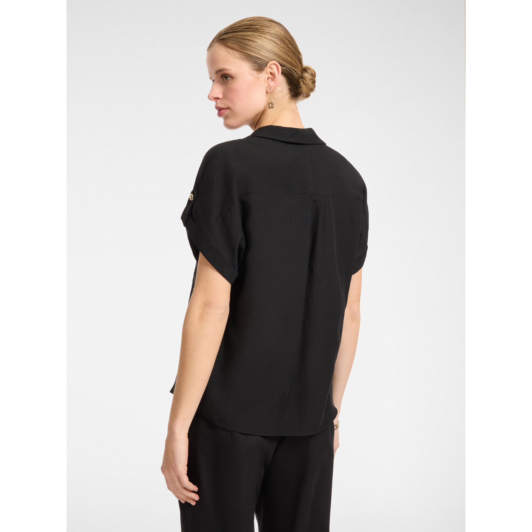 Elena Mirò - Camisa de manga corta - Negro