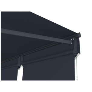 Store banne avec lambrequin en aluminium 2 x 3 m  "Shadow" - Gris anthracite