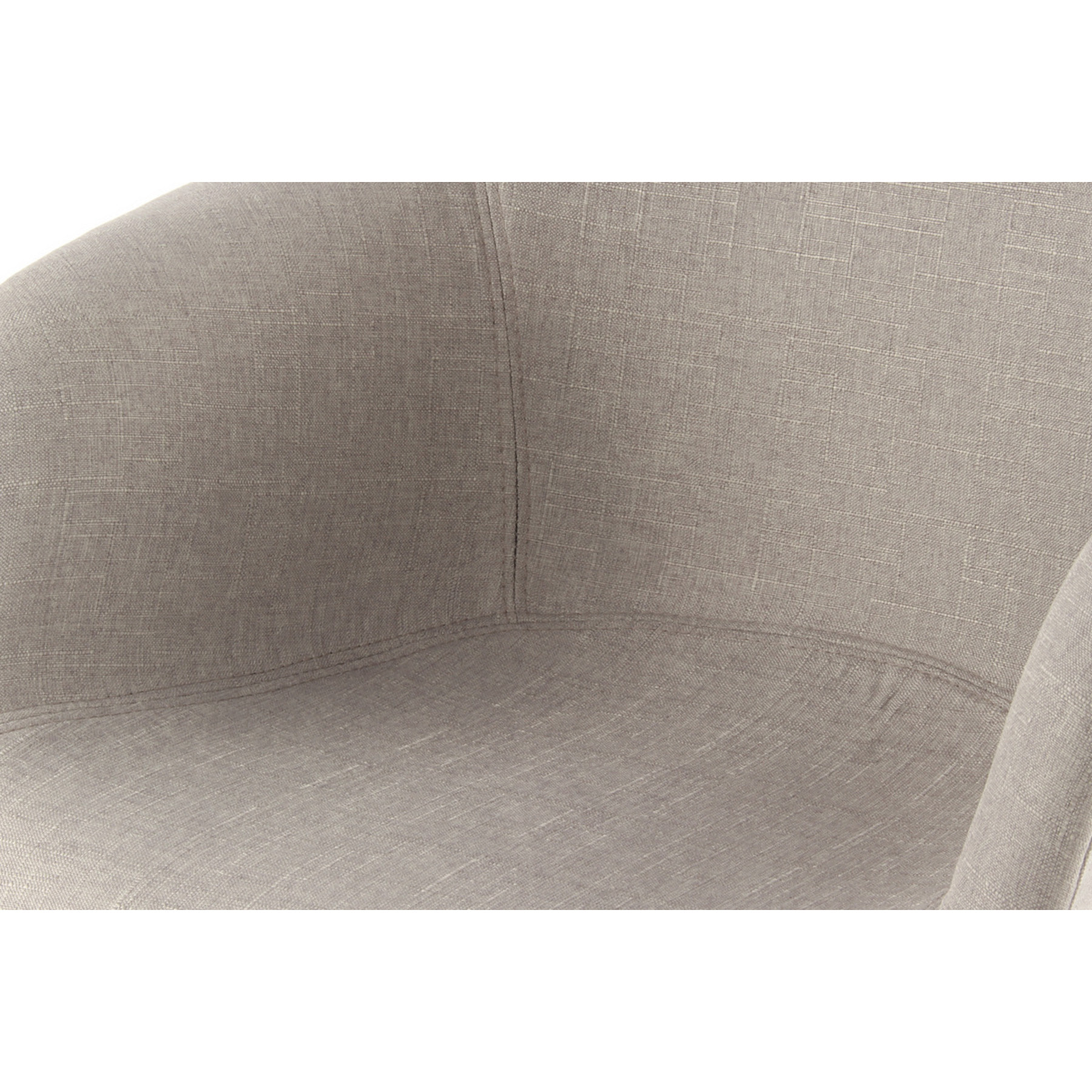 Set di 2 sedie da pranzo Winston in tessuto beige e legno