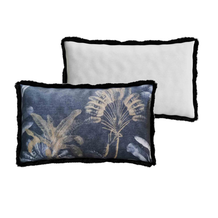 Coussin rectangulaire imprimé tropical