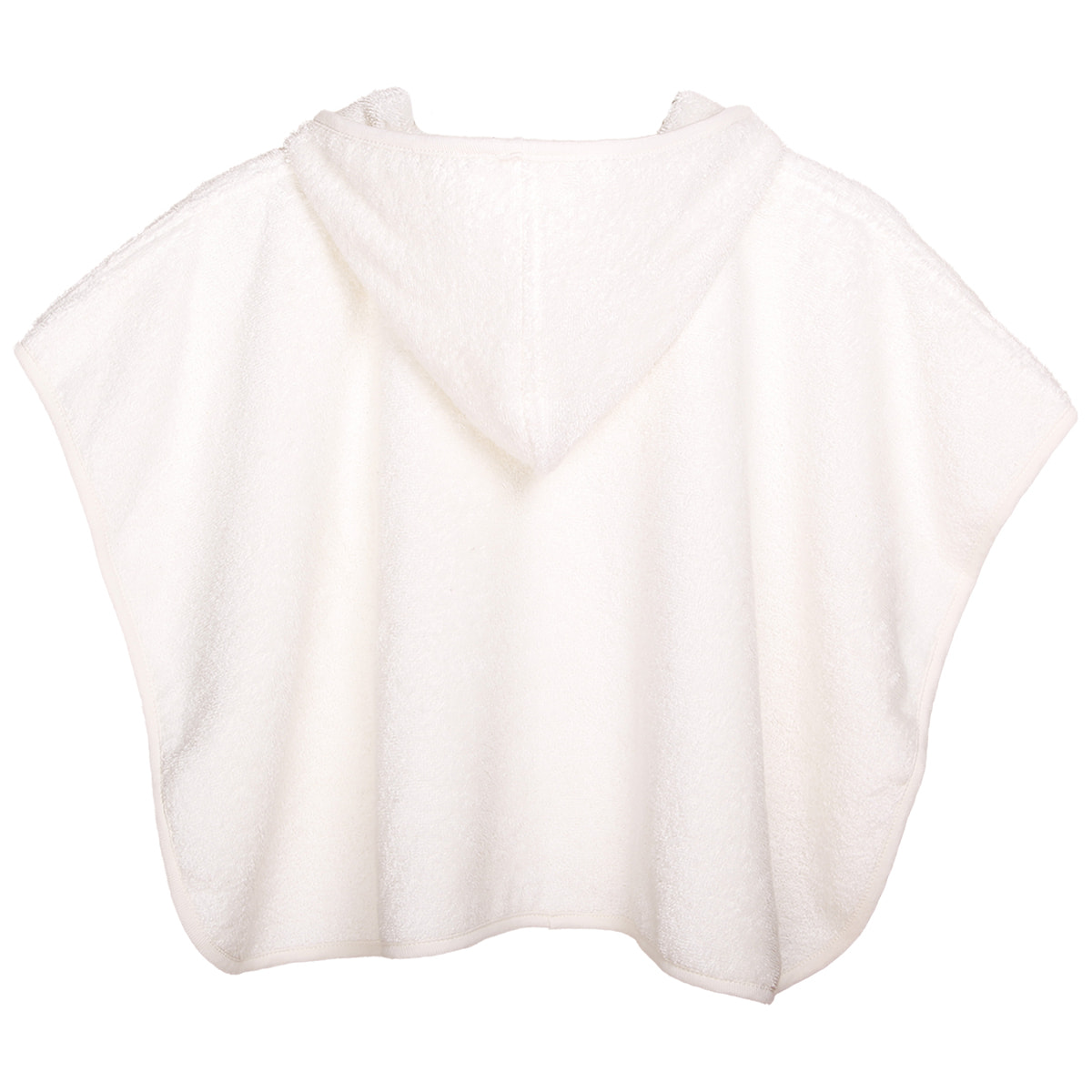 Poncho Eponge 0-24 mois Coton bio Ecru