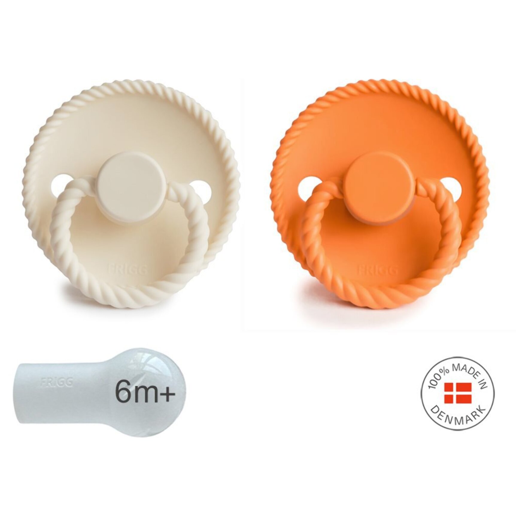 Frigg Pack 2 Chupetes Block Silicona Rope