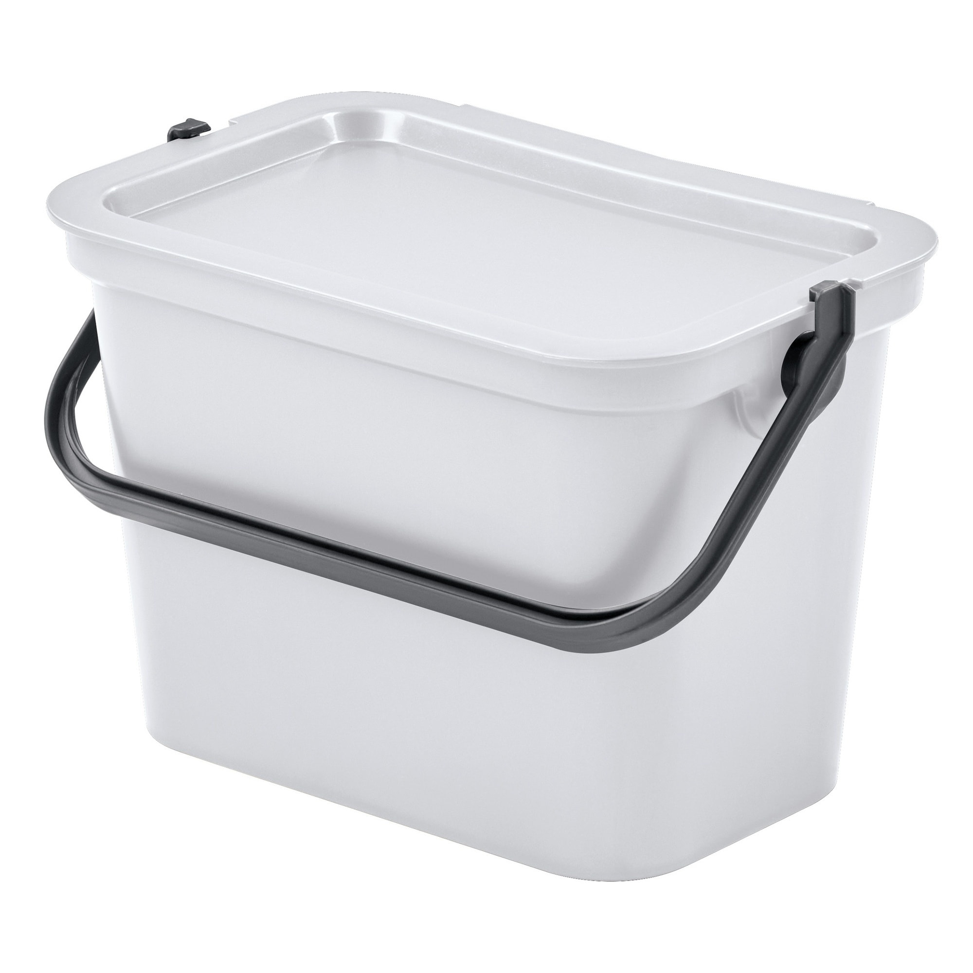 Papelera "moda" con asa 5l blanco