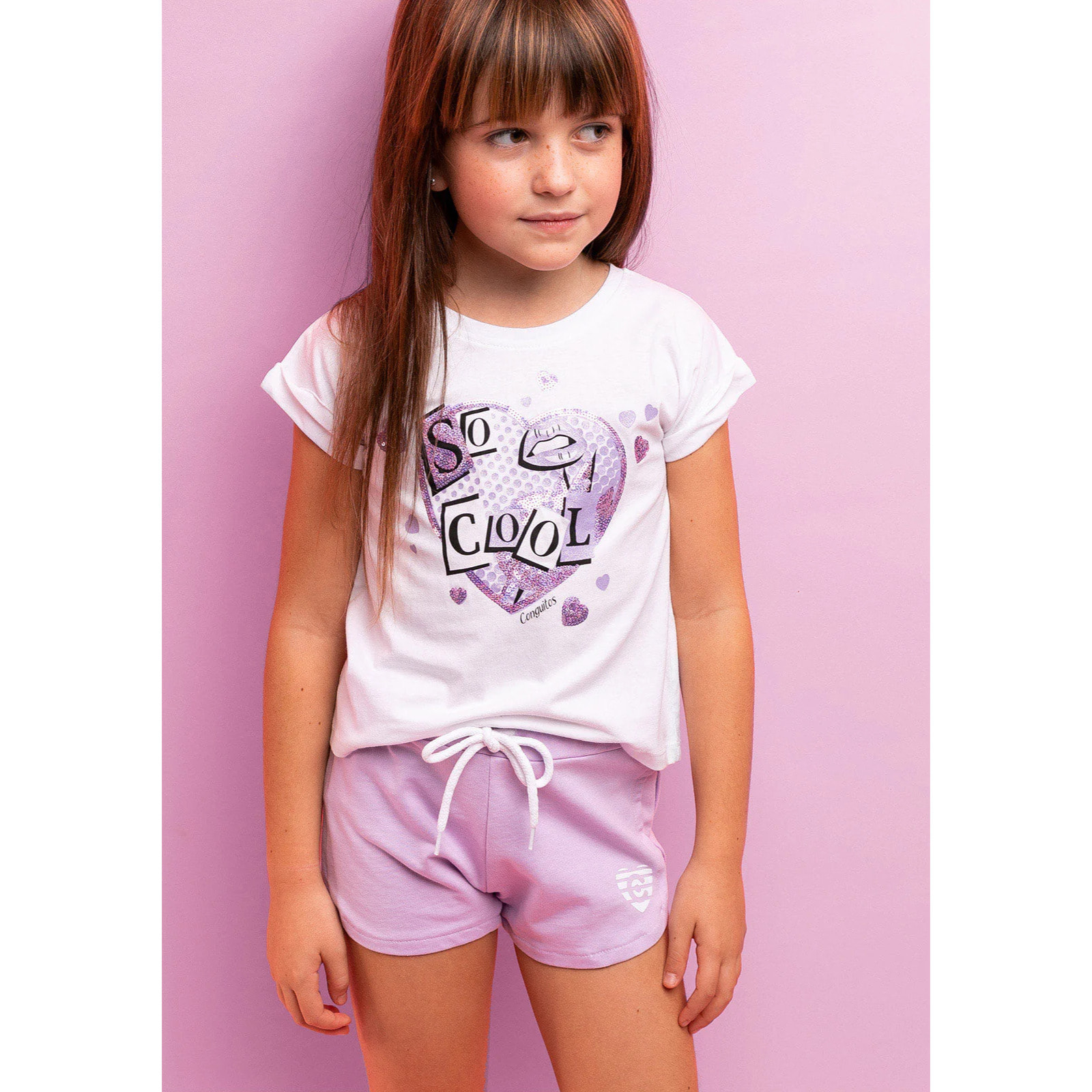 Camiseta De Niña Cool Lentejuelas