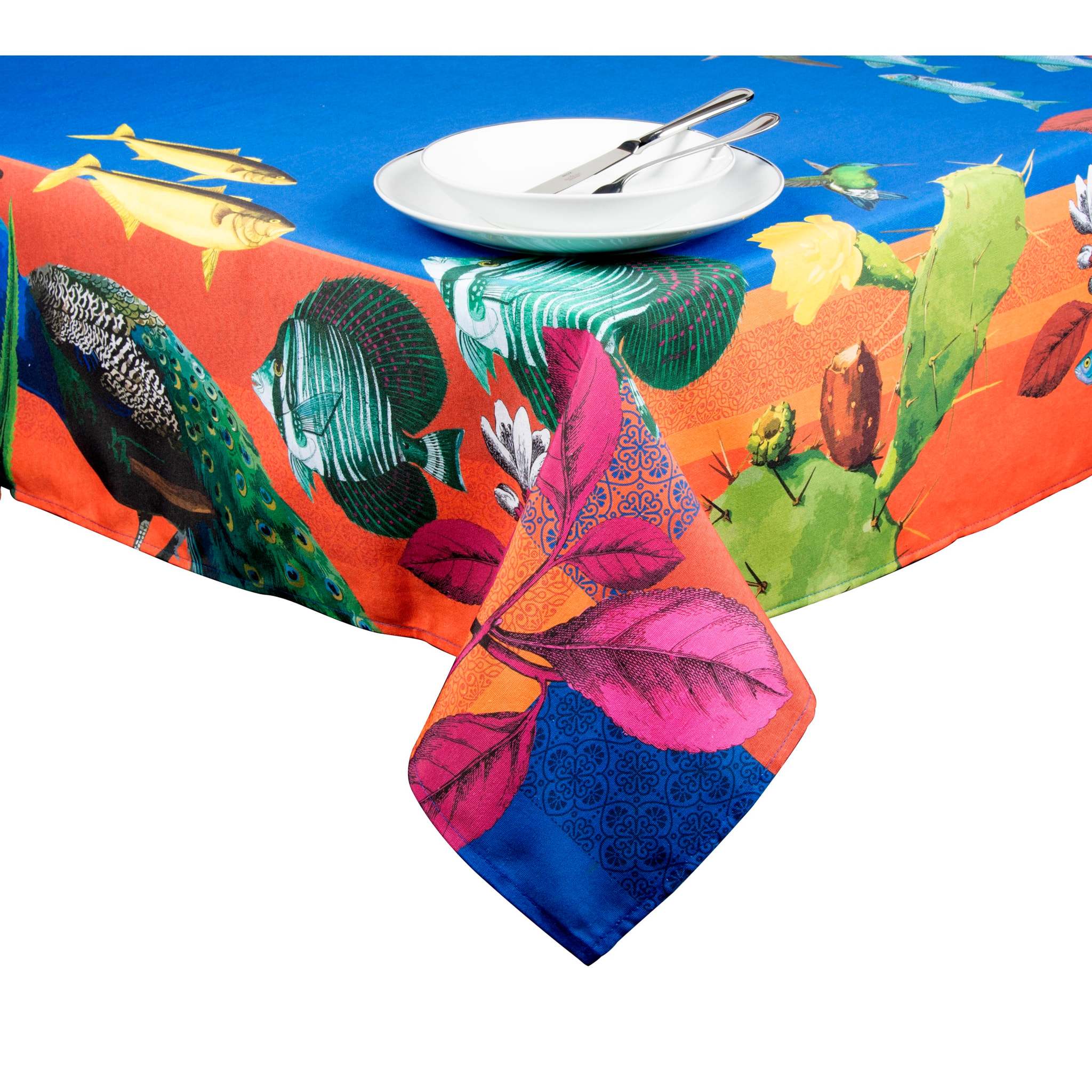 Nappe 140×180 Excelsa – Rhapsody, Coton Multicolore