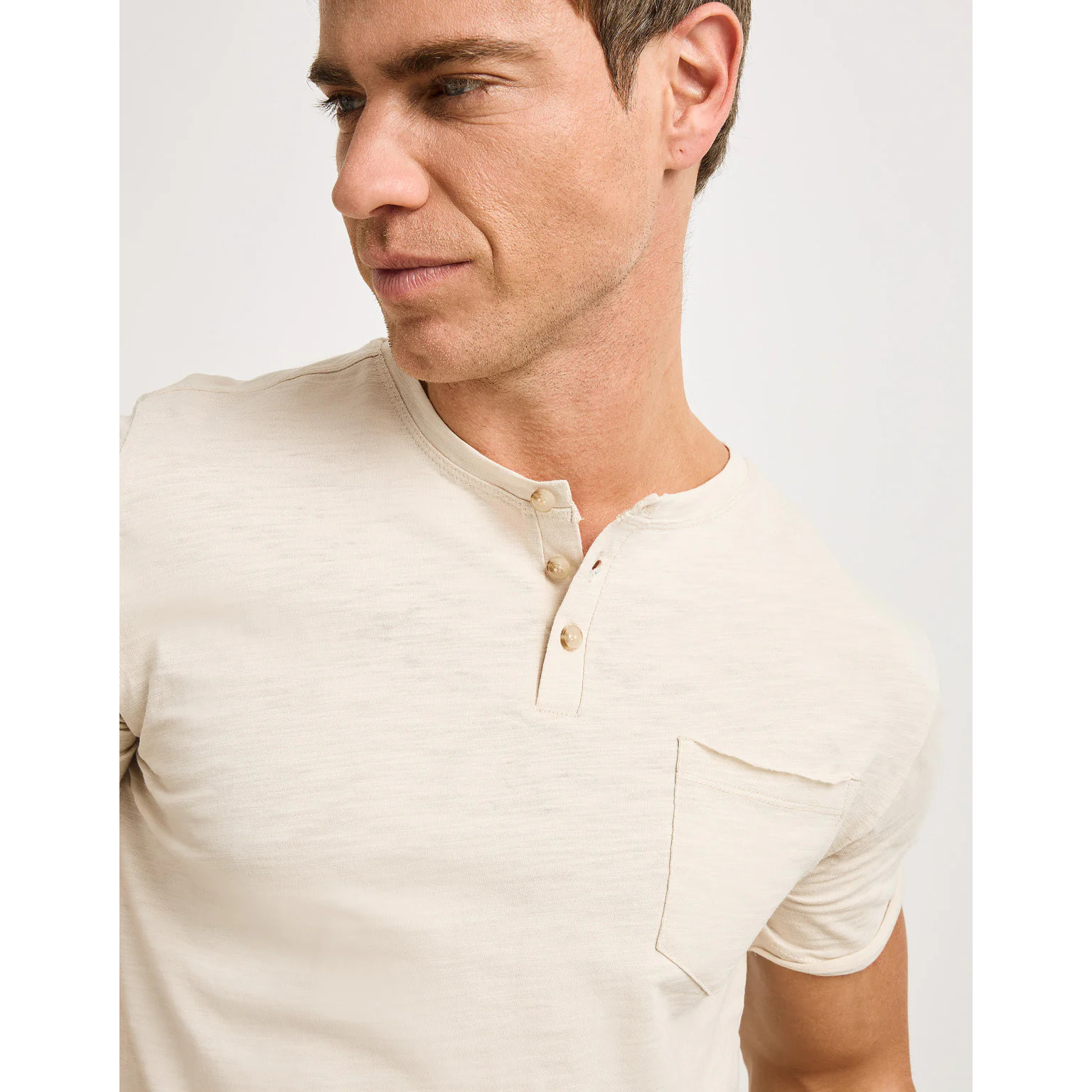 Camiseta Manga Corta Off White - Barny