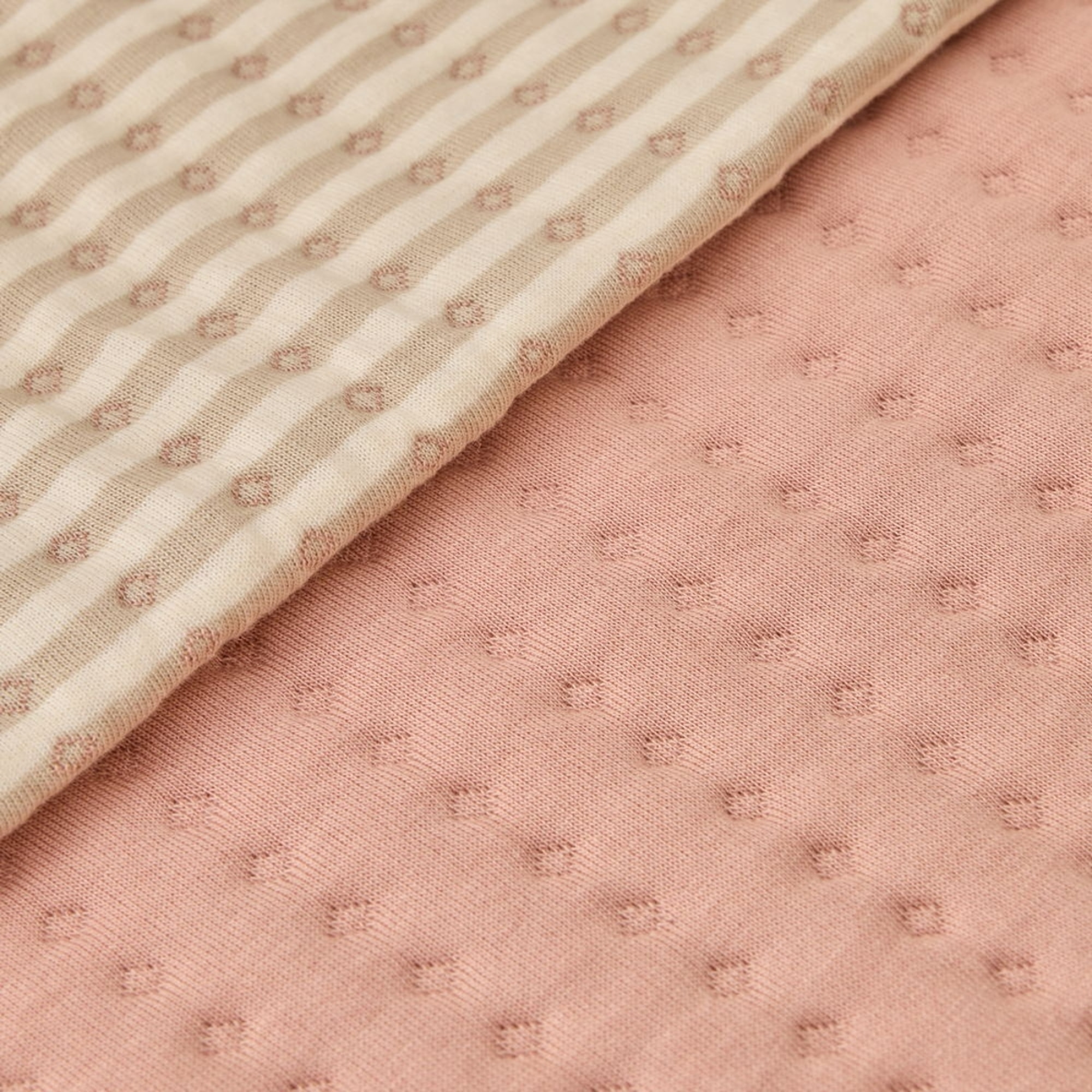 Colcha acolchada reversible cuna Lilut color rosa Algodón