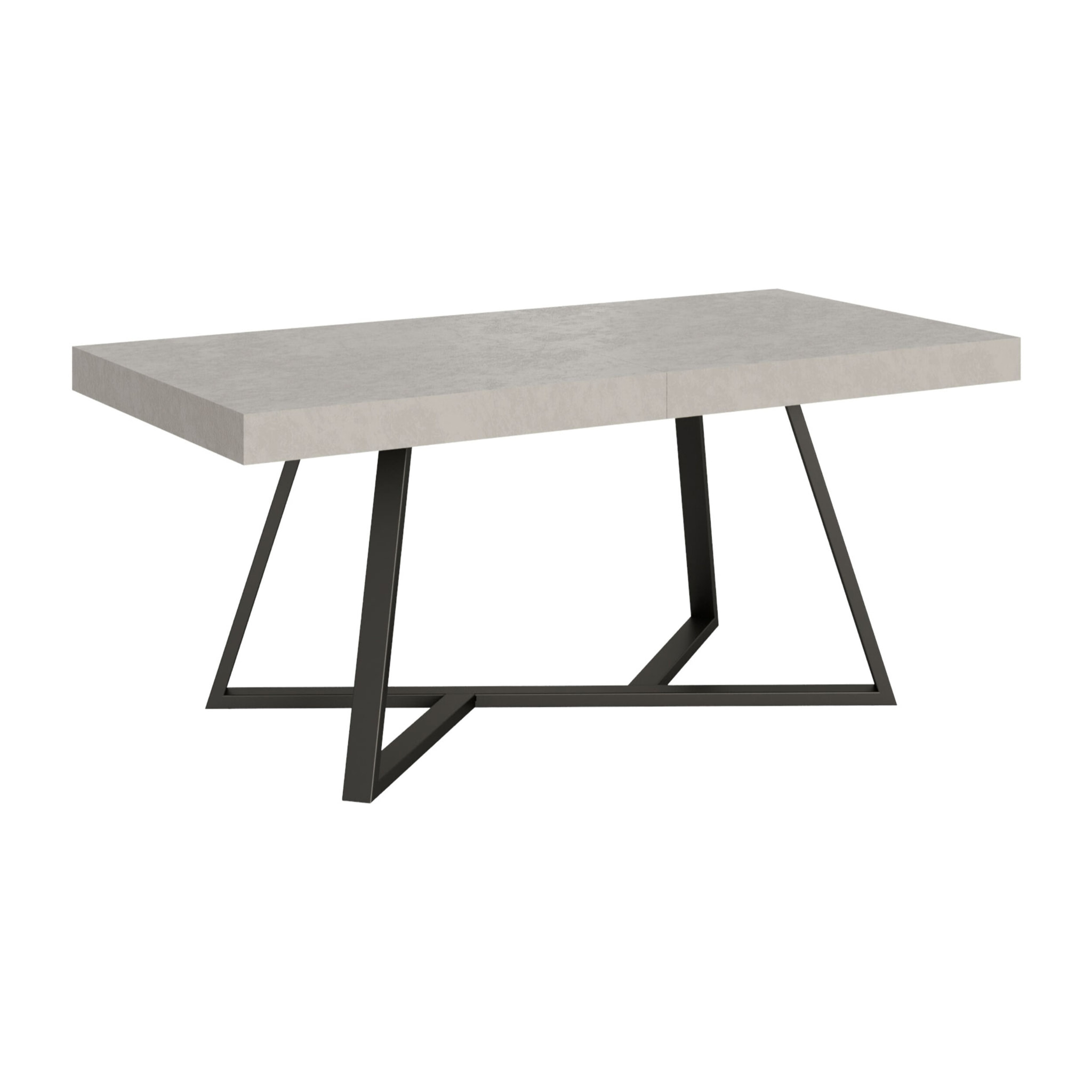 Table extensible 90x180/440 cm Booster cachemire pieds anthracite
