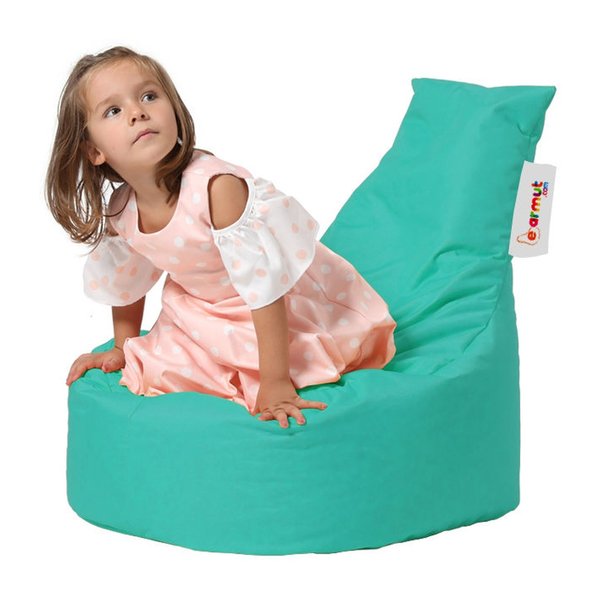 Sillón-puf turquesa
