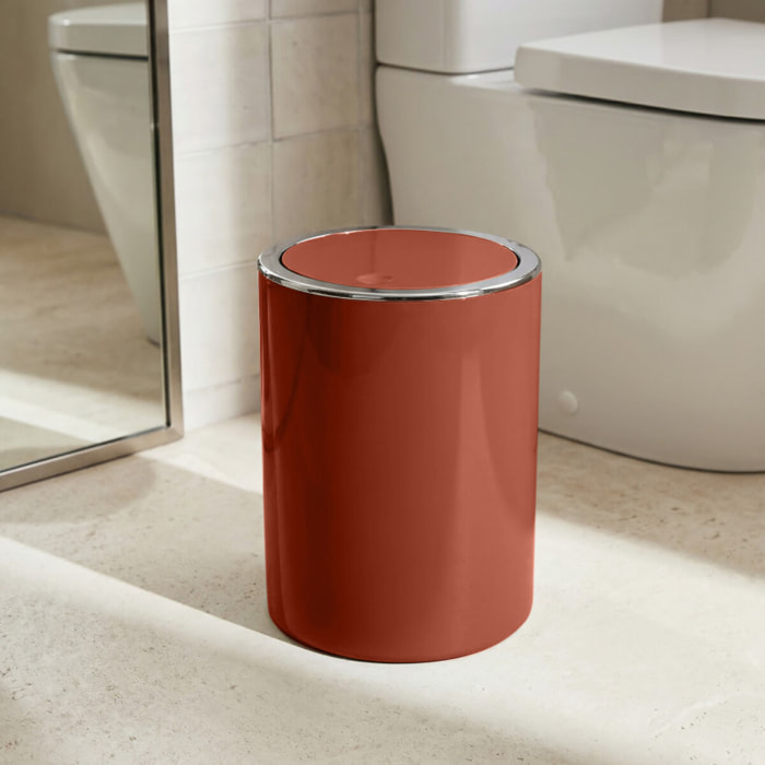 Poubelle à bascule KAMAKA 6L Terracotta MSV