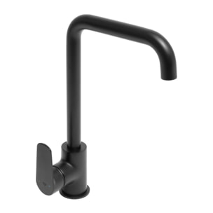 Mélangeur évier Swiss Aqua Technologies Mood avec bras pivotant noir mat SATBSMOOD280LC