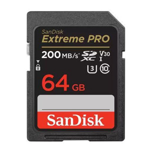 Carte SD SANDISK 64GO Extreme Pro SDXC