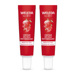 WELEDA - Duo Contour des Yeux raffermissant Grenade et Maca - Réduit les rides et diminue les cernes - Vegan - Certifié Natrue- Tube 12 ml  x 2