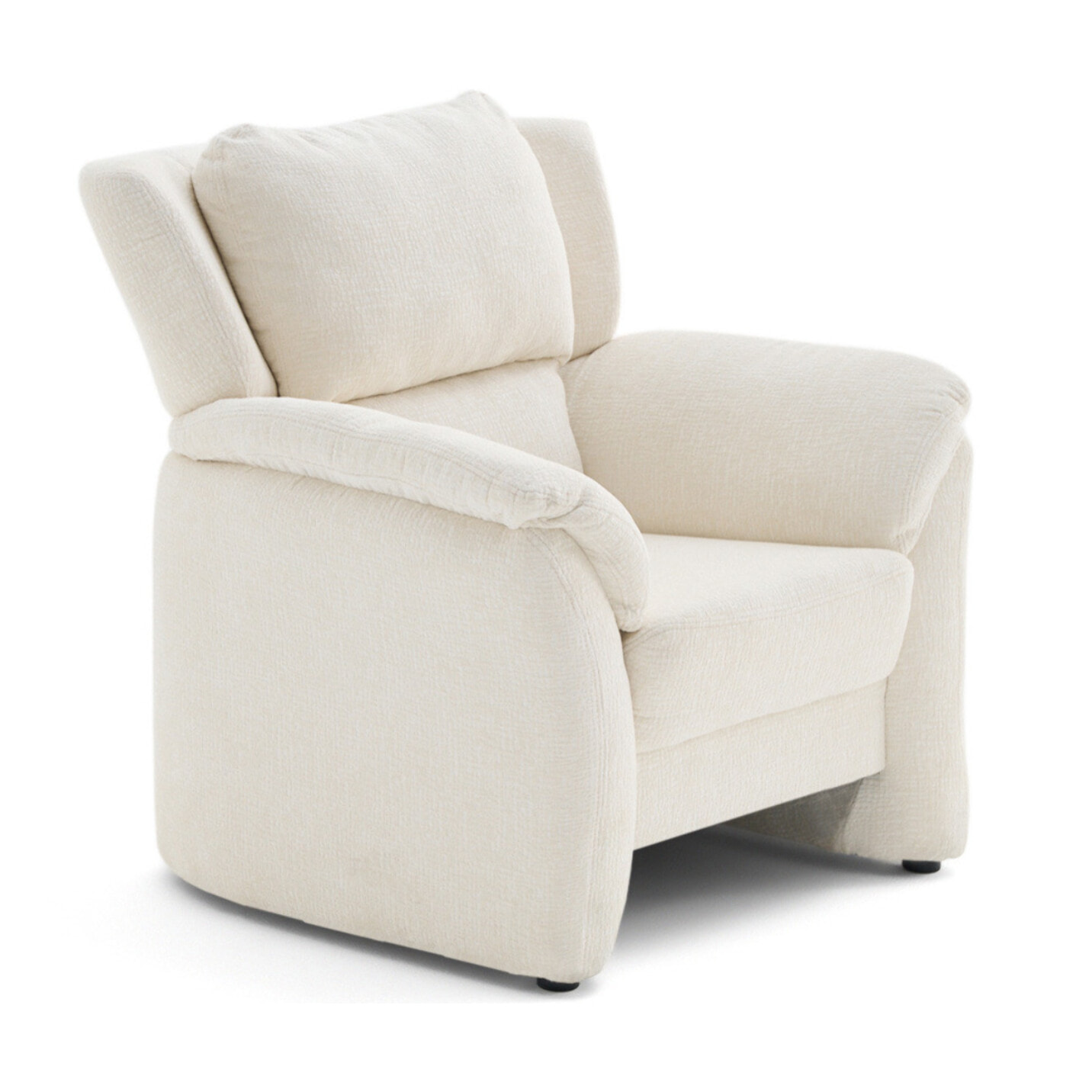 Bastille - fauteuil en tissu velours relief - Beige