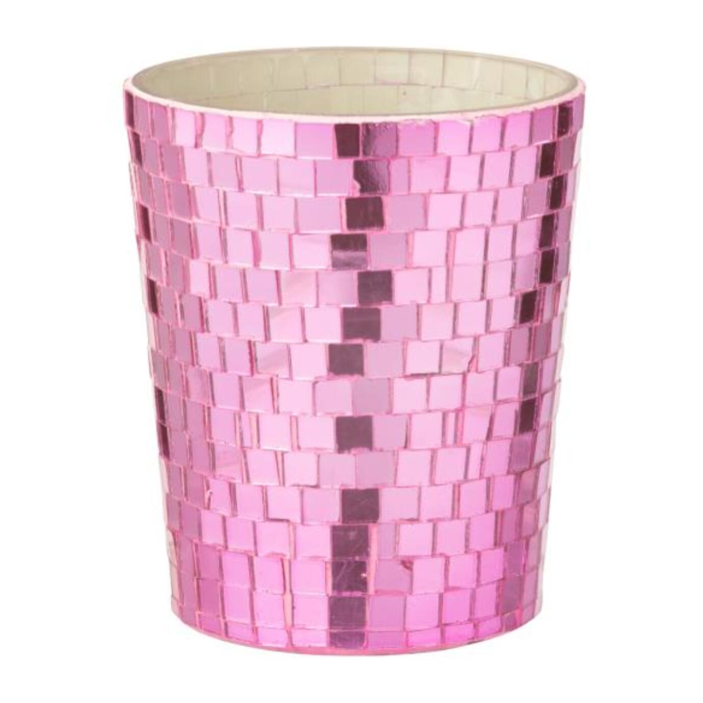 J-Line bougie parfumée Miroir - verre - rose