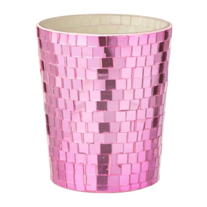 J-Line bougie parfumée Miroir - verre - rose