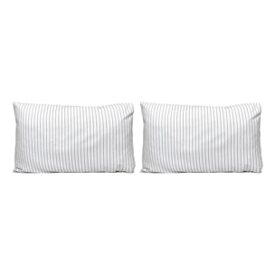 2 Fundas de almohada El Caballo 50x75 cm AMAZONA Gris - 100% algodón -