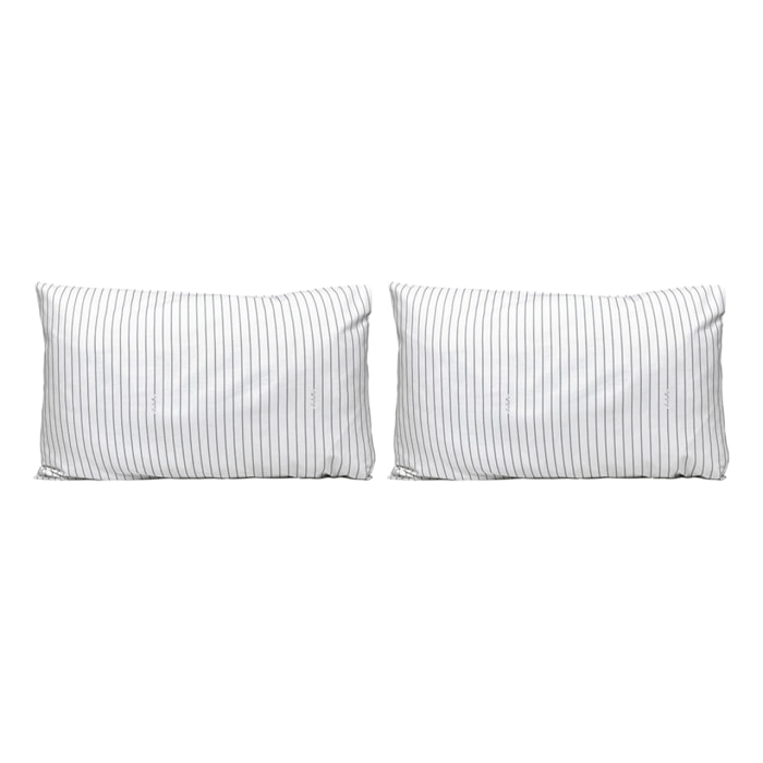2 Fundas de almohada El Caballo 50x75 cm AMAZONA Gris - 100% algodón -