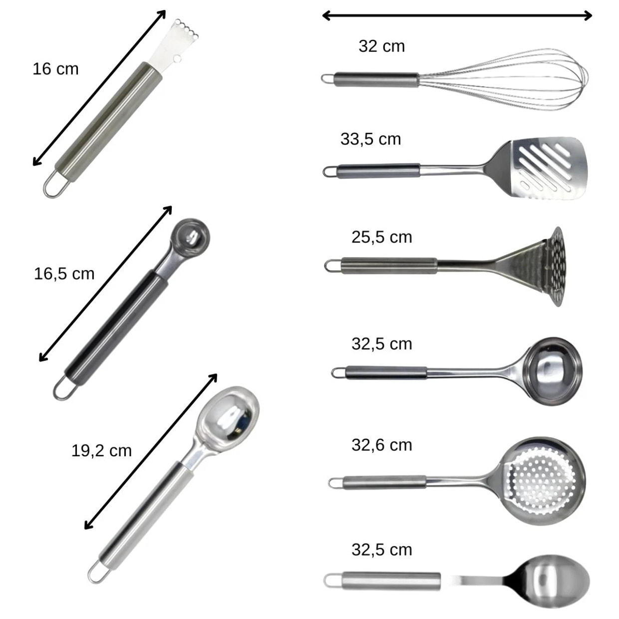 Ensemble ustensiles de cuisine 9 pièces Fackelmann Elemental