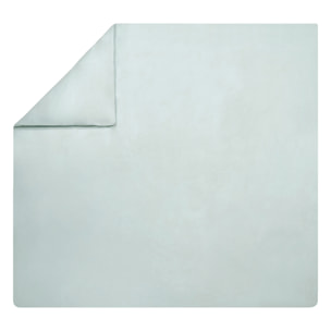 Housse de couette unie en percale de coton, PREMIÈRE, Gris Archipel