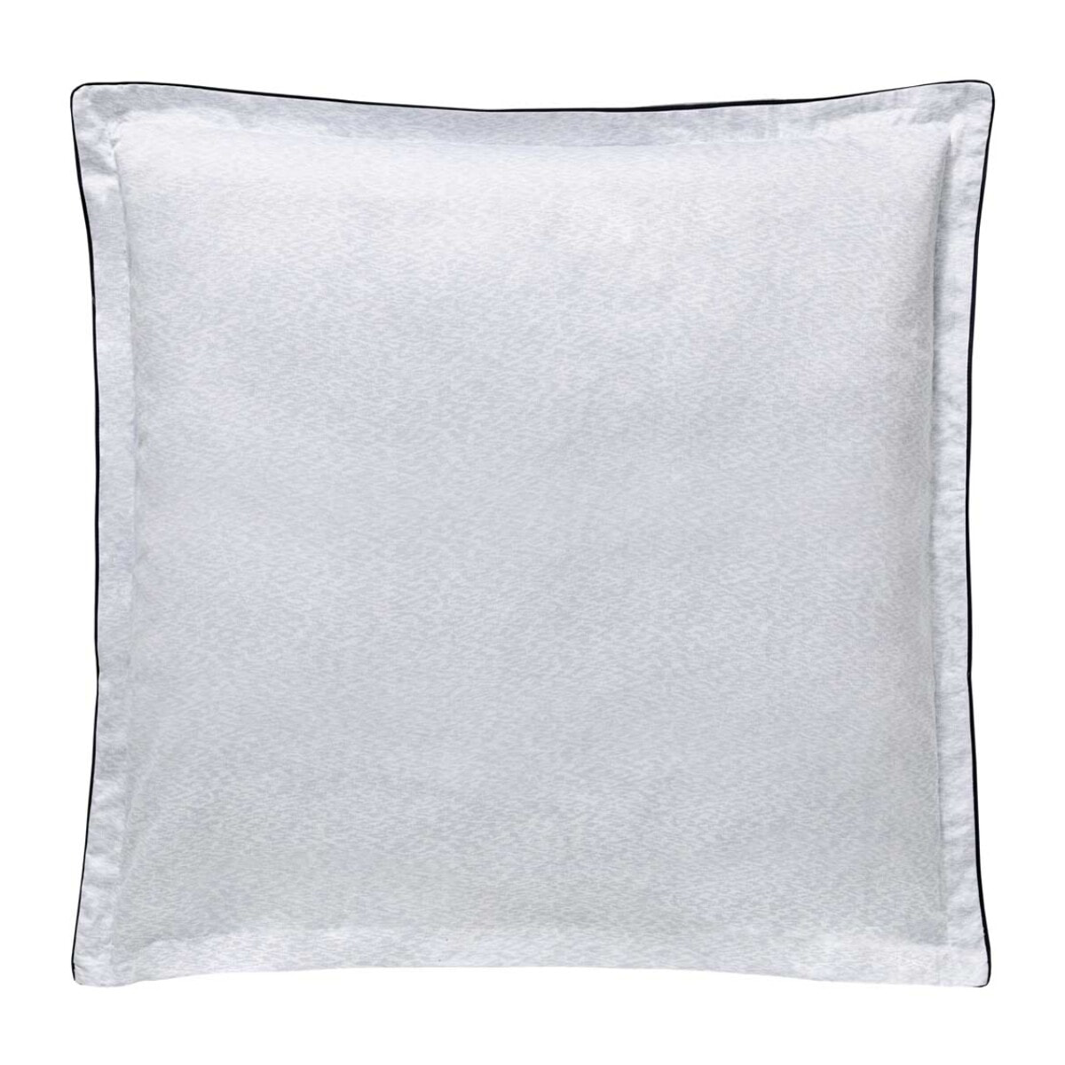 Taie d'oreiller imprimée en satin de coton bio, RIVAGES, Bleu de chine