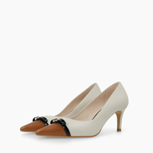 ZAPATOS DE SALÓN BLANCOS NANEL