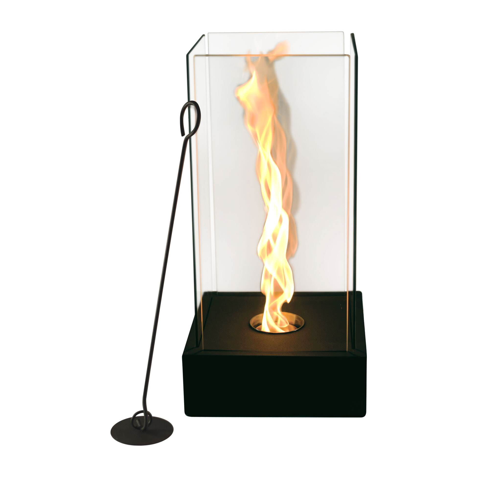 Cheminée de table à l'éthanol avec flamme à effet tornade