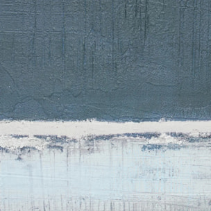 Toile peinte encadrée Jimena bleu 116x75cm