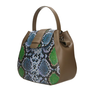 Borsa a mano da donna In Vera pelle Made in Italy 25x22x12 cm