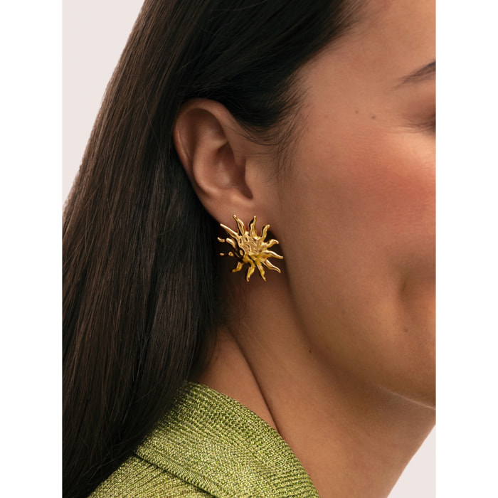 Pendientes Sunna Acero Baño Oro